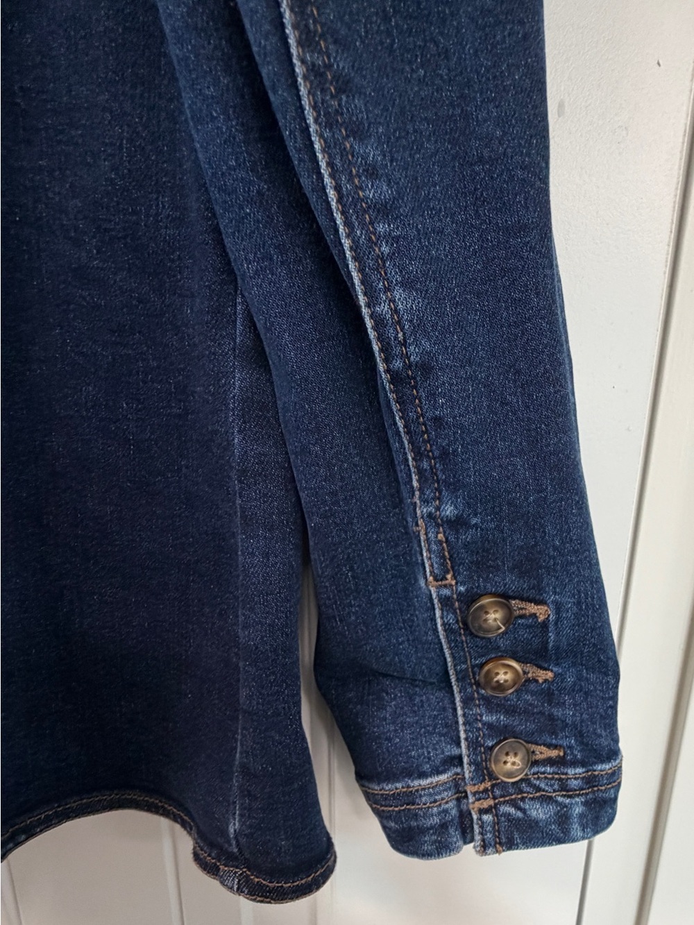 Evereve Indigo Denim Blazer Jacket - Picture 3 of 3